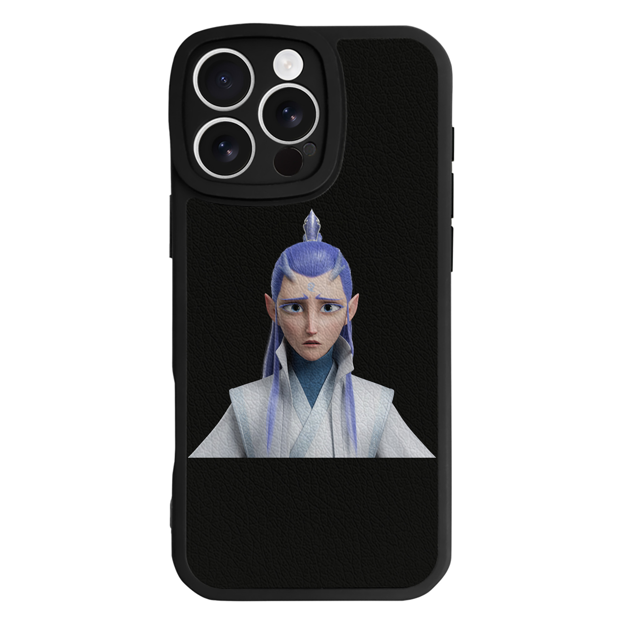 （画像用） Ne Zha 2 ナタ 魔童の大暴れ 【iPhone 16シリーズ対応】シリコンスマホケース（レザー調） 材質：シリコン